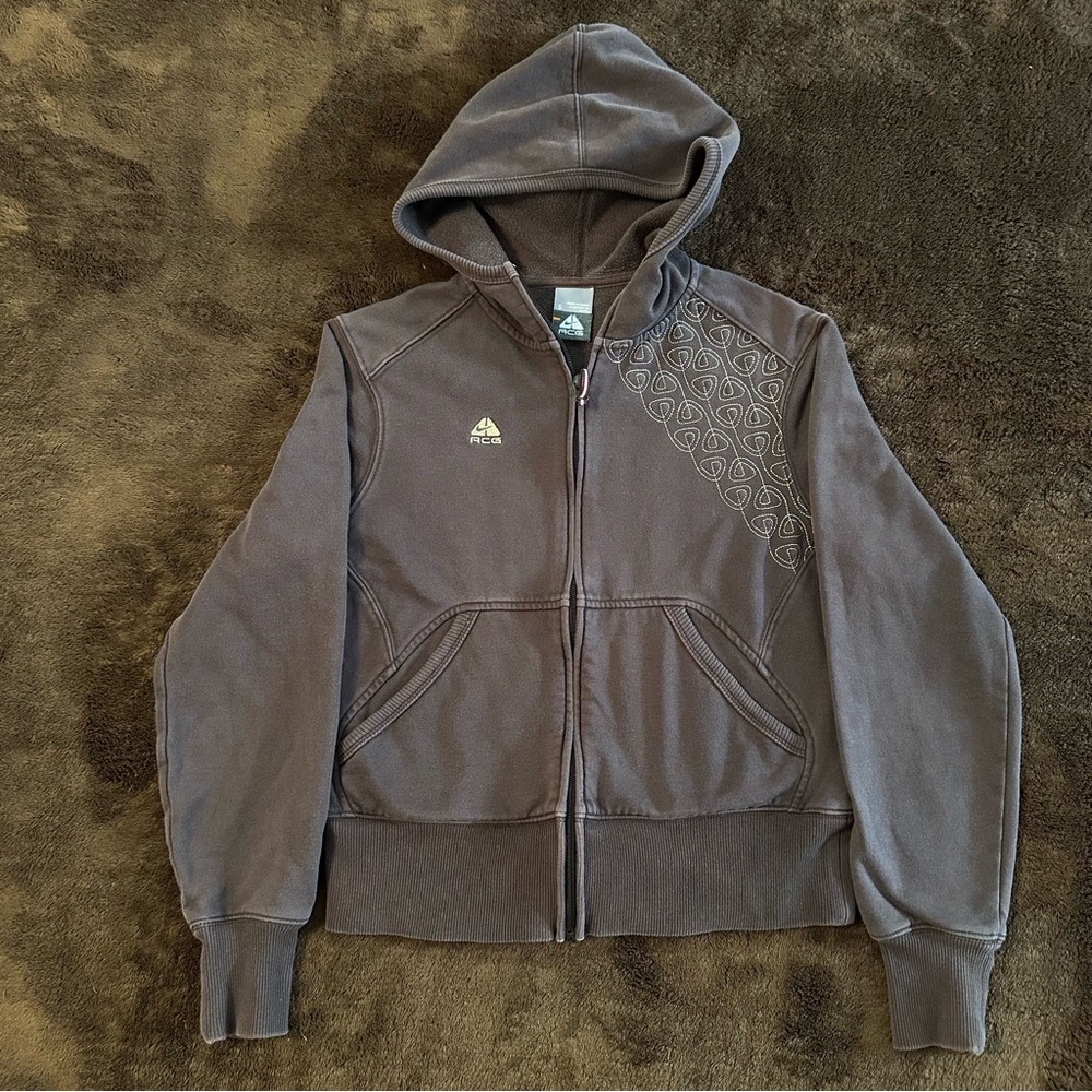 Women’s Brown Y2K Nike ACG Full-Zip Hoodie